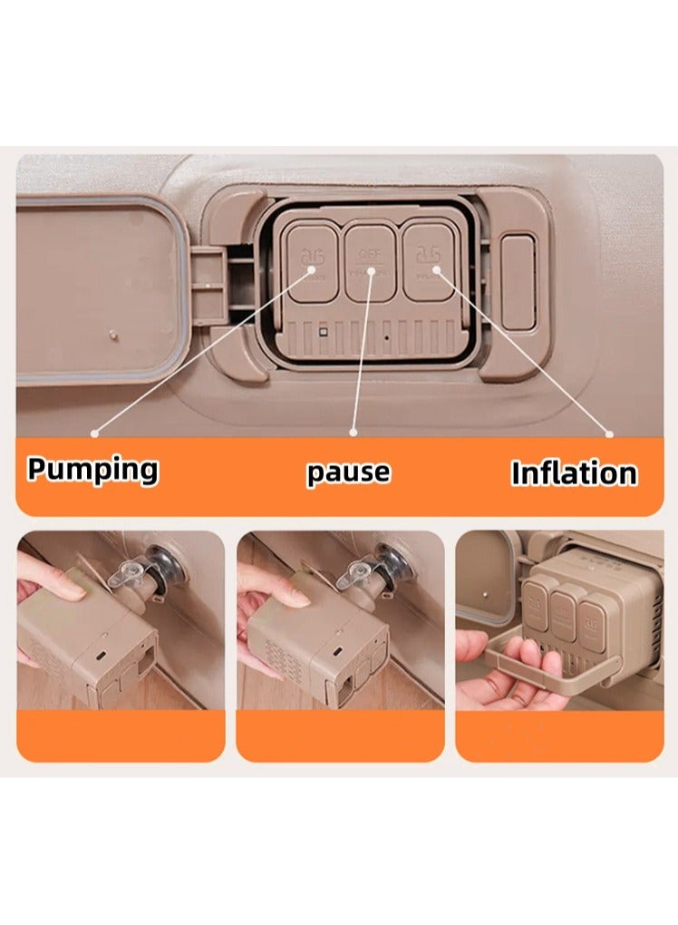 عام مرتبة قابلة للنفخ أوتوماتيكية قابلة للنفخ للتخييم في الهواء الطلق، زيادة وسماكة، حصيرة تخييم واحدة، قيلولة قابلة لإعادة الشحن كنبة هوائية 190*99*25 - Image 4