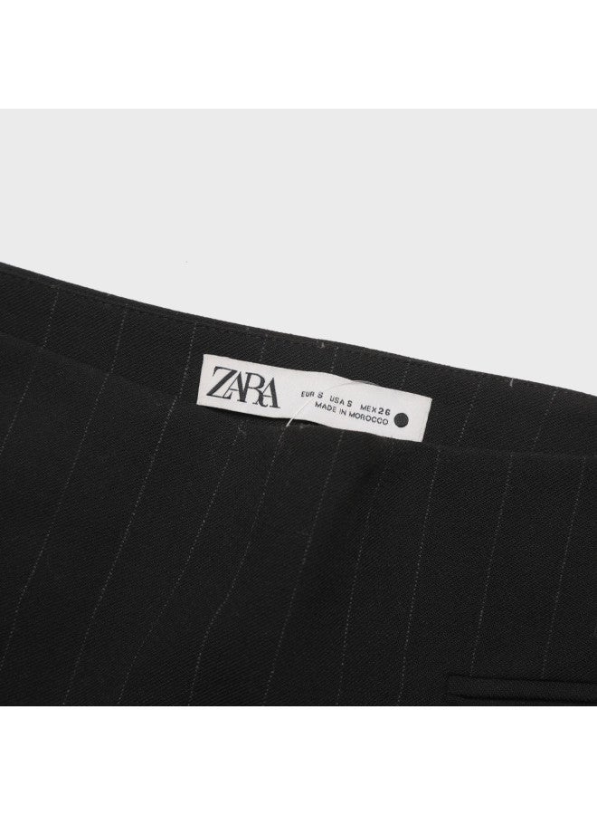Zara high Iq Business Style Classic Striped Fashion Premium Suit Pencil Skirt - Image 4