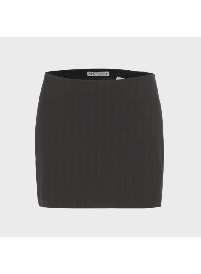 Zara high Iq Business Style Classic Striped Fashion Premium Suit Pencil Skirt - Image 2
