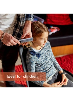 Allegro Combs Scalpcaress Detangler Brush Mini Foldable Hairbrush For Women Kids Ideal For Curly Hair Soft Bristle. Travelfriendly Brush 1 Brush. (Brown)  - Image 3