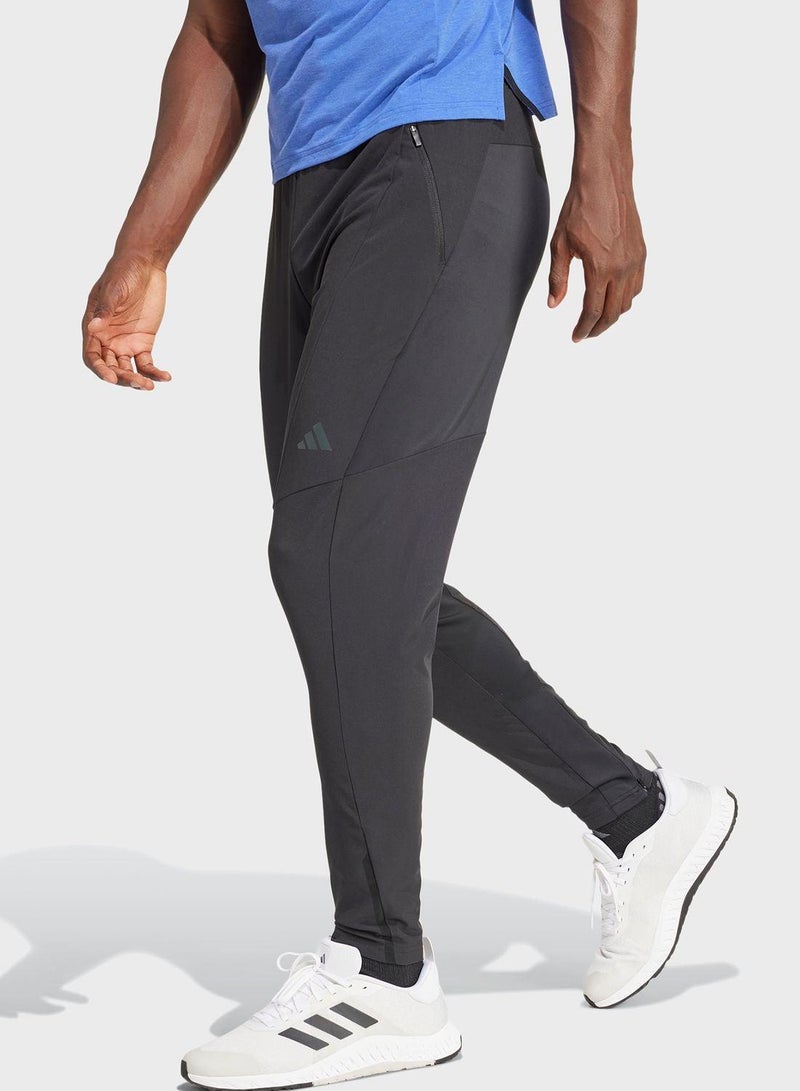 اديداس بنطلون تدريب هجين  للرجال أسود مقاس - Image 1