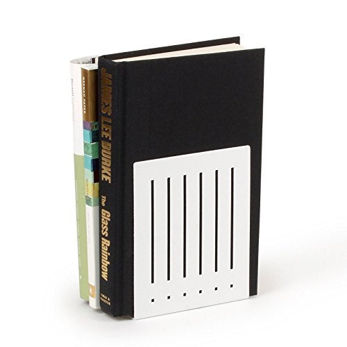Spectrum Diversified Rectangle Bookends, Large, Pewter - Image 3