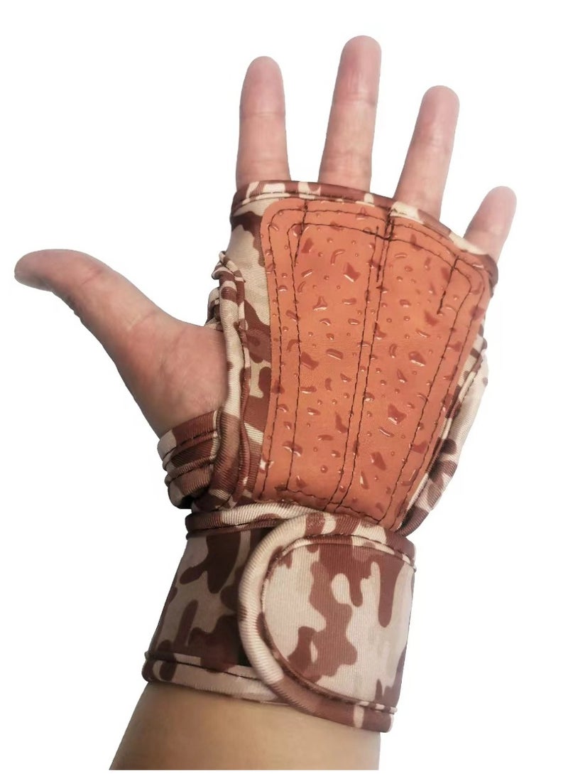 SARAQITA Weight Lifting Gloves - Slip Silicone Padding Gym Workout for Men and Women - Palm Protection & Wrist Protection  - Image 3