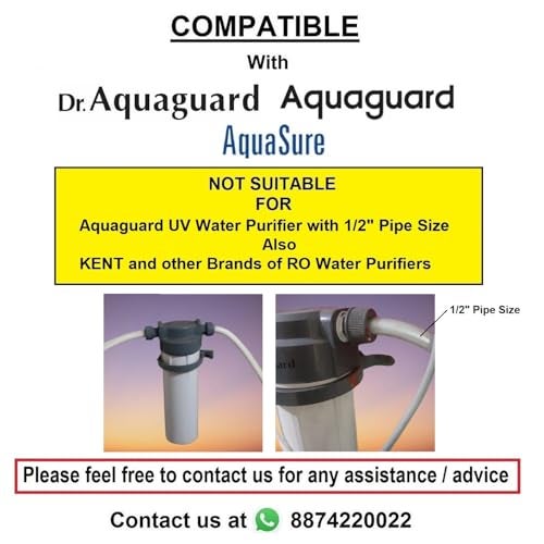 UWEK RO Water Purifier Pre Filter | Leak-Free External Housing | Prefilter Kit with 2 Spun Cartridges | PL4 (6mm) & PL6 (8mm) Elbows | Compatible with Aquaguard & Eureka Forbes - Image 2