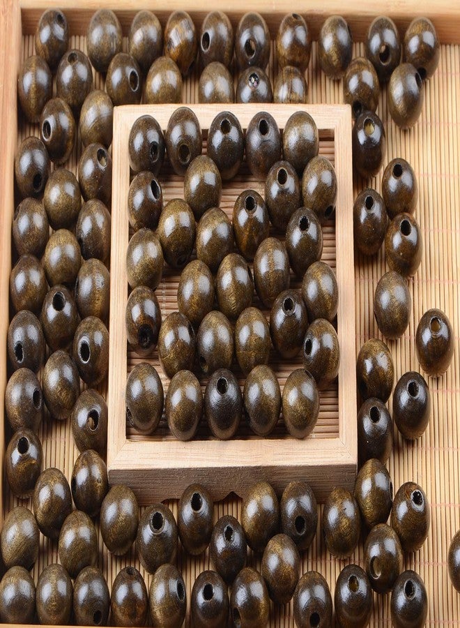AD Beads Large Hole Wood Spacer Wooden Jewelry Making Bracelet Necklace Chandelier, Large Wooden Rosary Beads Craft Beads (16mm 100pcs, Coffee) - Image 4