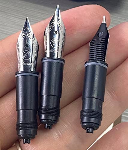 Asvine 3 PCS Fountain Pen Replaced Nib for P36, P50, P80, and V200 Series, Silver #6 EF/F/M Nib Set - Image 3