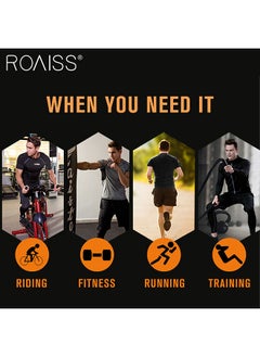 roaiss Men Plus Size Elastic Leg Yoga Pants Casual Sports Pants Outdoor Running Fitness Nylon Sweatpants  - Image 5