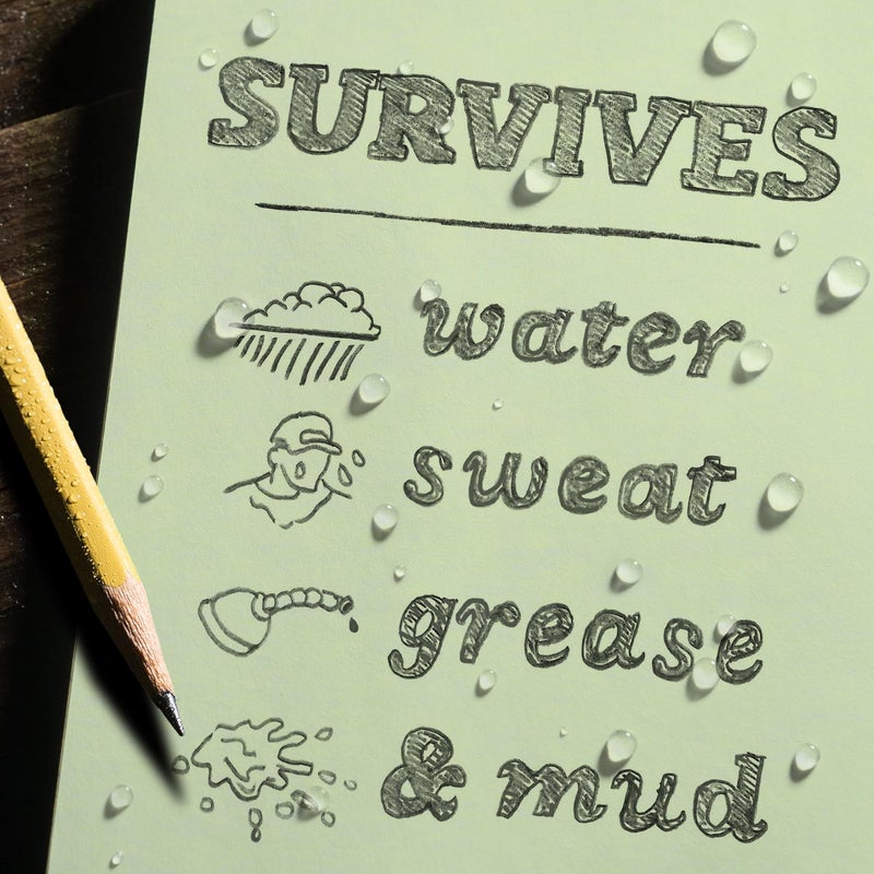 Rite in the Rain Weatherproof Soft Cover Pocket Notebook, 3.5" x 5", Green Cover, Universal Pattern (No. 954) - Image 3