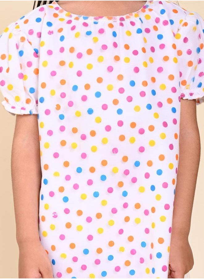 LILPICKS Off White Girls Wear Dresses  - Image 3