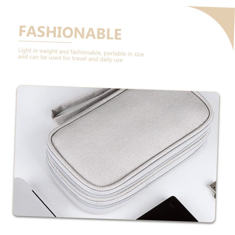 Electronic Organizer Bag Compact Travel Storage Pouch for Cables Earphones Chargers Black - Image 5