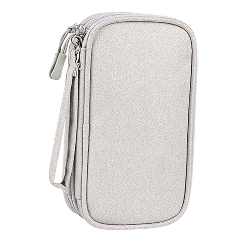 Electronic Organizer Bag Compact Travel Storage Pouch for Cables Earphones Chargers Black - Image 2