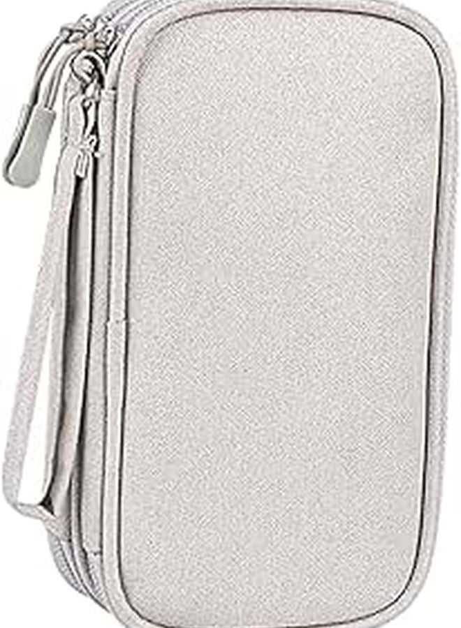 Electronic Organizer Bag Compact Travel Storage Pouch for Cables Earphones Chargers Black - Image 1