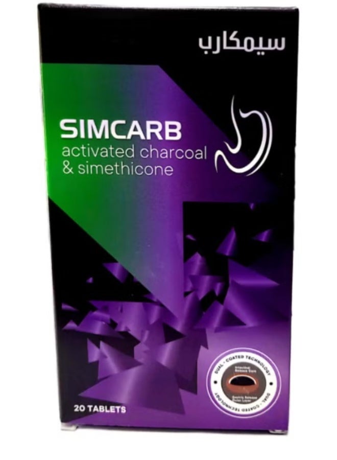 Simcarb Tab 20s (Activ Charcoal & Simethicone)