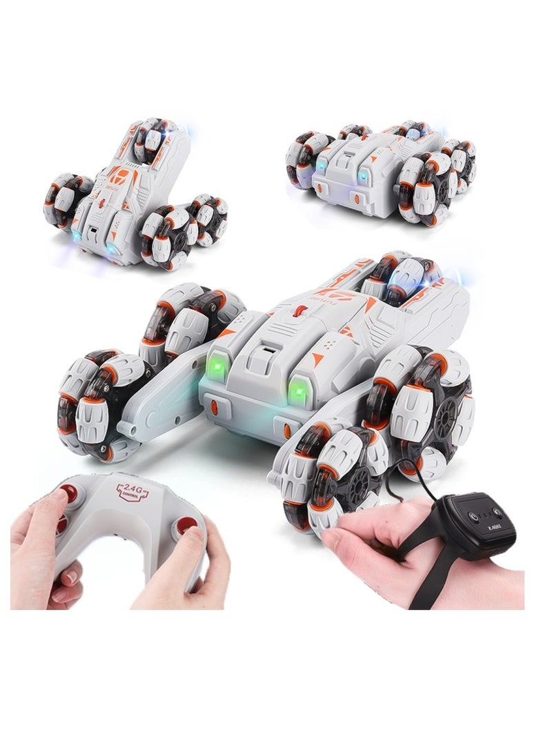 AMBERJACK - Remote Control Car, Stunt Vehicle, 360-Degree Rotation, Multifunction RC Car, Five-Wheeled Design, High-Performance, Entertainment Toy, Dynamic Stunts, Versatile Play, Innovative Design. - Image 1