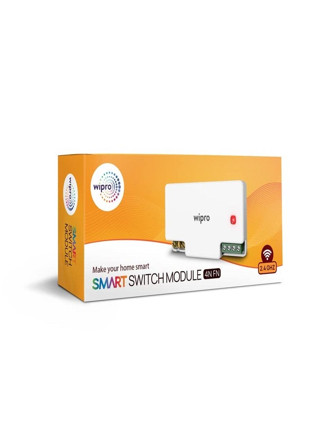 Wipro Smart Switch Module, 3 Switch Control, 1 Fan Speed Control Compatible with Alexa & Google Home (Pack of 1,White) - Image 3