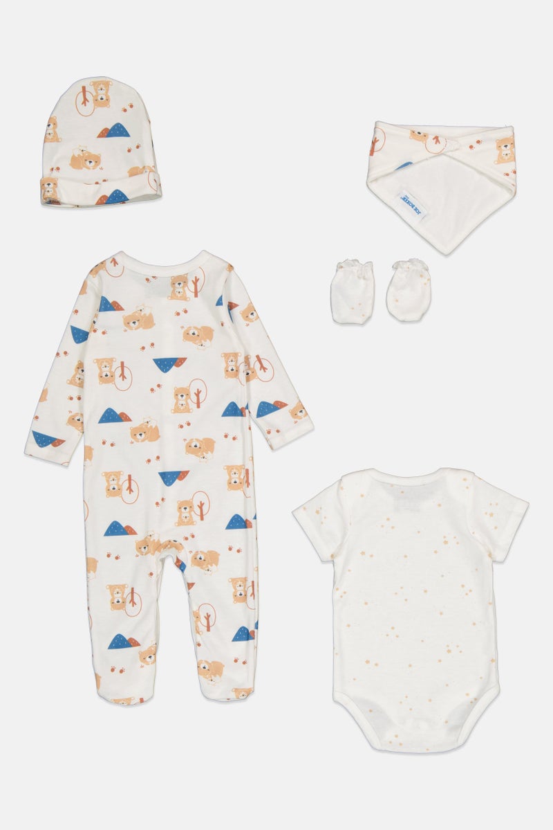 Joe Boxer Toddlers Boy 5 Piece Graphic Print Essentials Set, Multicolor - Image 2