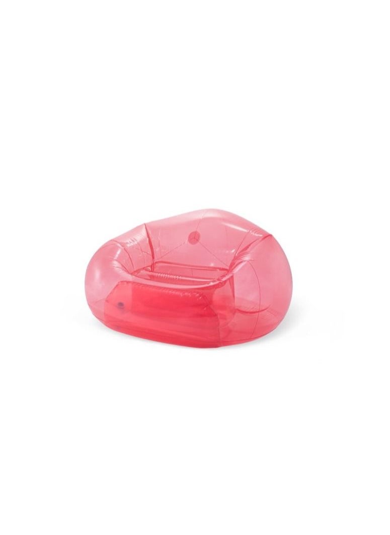 INTEX Transparent Pink Beanless Bag Chair 137x127x74 cm  - Image 1