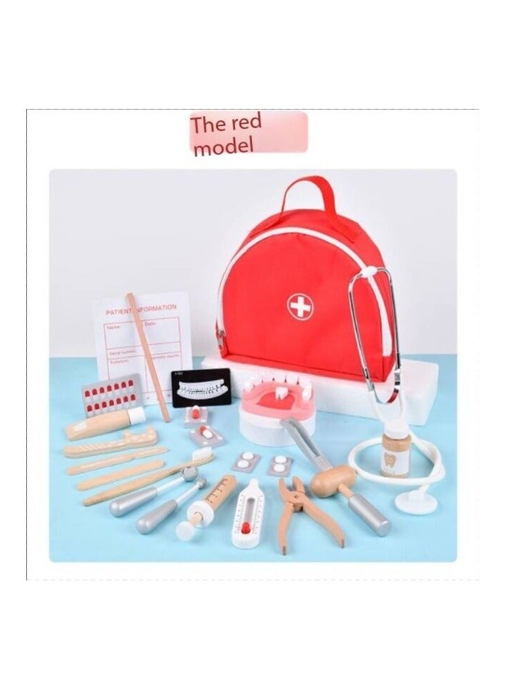 Doctor Kit for Kids with Stethoscope Pretend Play Medical Toys Set Kids Doctor Playset Dentist Kit Toys - Image 1