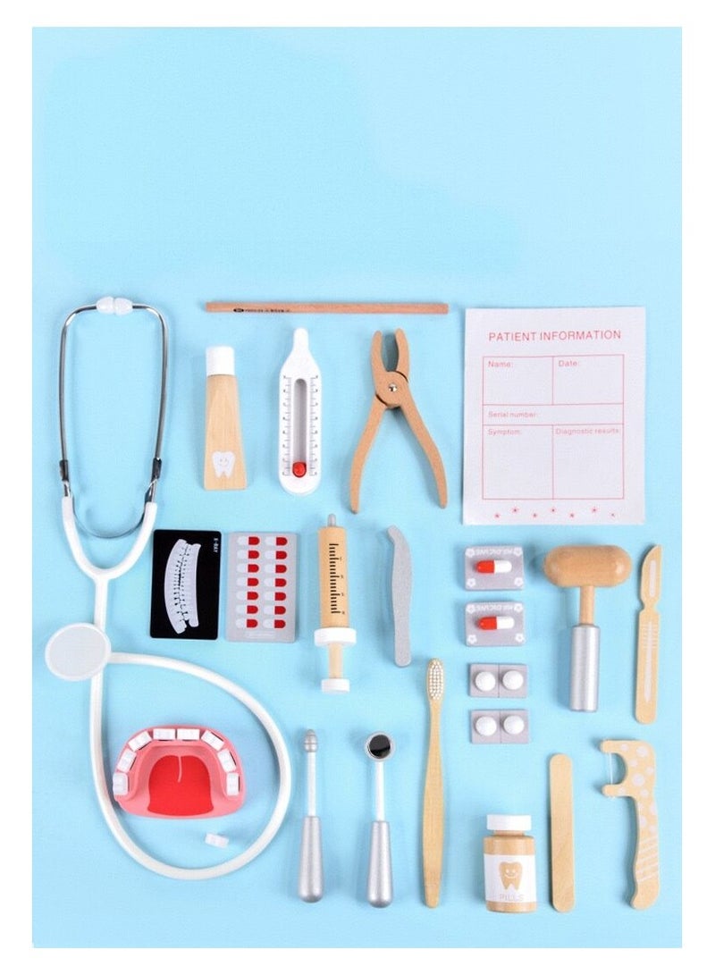 Doctor Kit for Kids with Stethoscope Pretend Play Medical Toys Set Kids Doctor Playset Dentist Kit Toys - Image 5