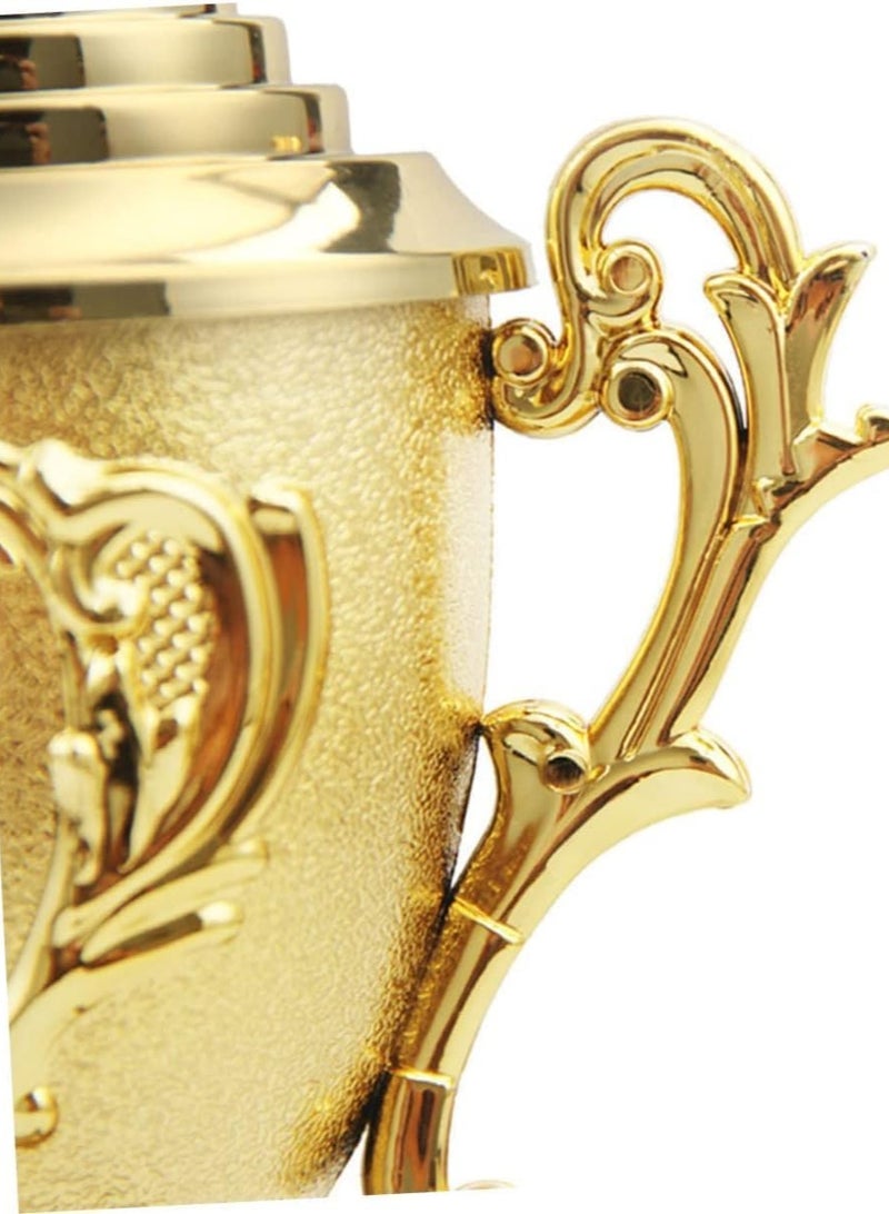 giftex كأس جائزة مغطاة بالذهب بحجم صغير بارتفاع 25 سم - Image 2