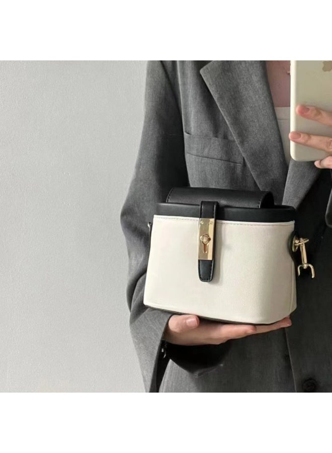 بليه روان شنطة يد نسائية سوداء وبيضاء شنطة كتف كروس مع حزام قابل للتعديل للاستخدام اليومي والعمل - Image 4