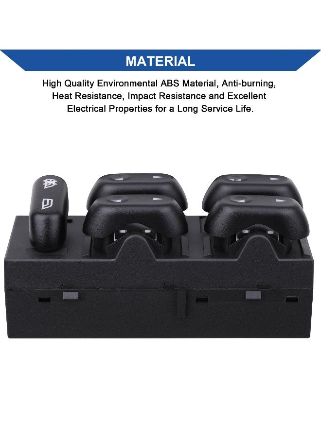 Topleo Power Master Window Switch, Compatible with 2004-2008 Ford F150, 2003-2006 Ford Expedition, 2003-2008 Crown Victoria, Lincoln Mark LT, Mercury Grand Marquis and Marauder, OE 5L1Z14529AA 901339 - Image 5