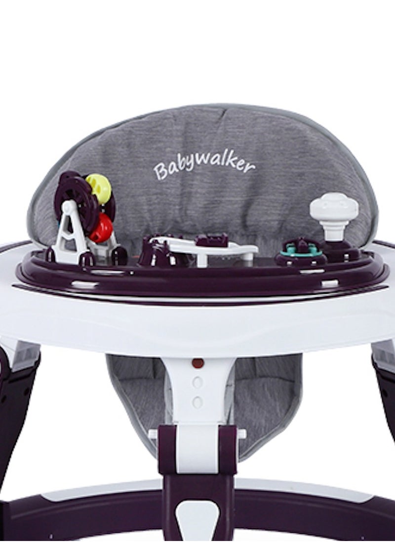 Rally Baby walker with music and distinctive design - suitable from 6 months, with a 360° rotating seat, foldable, for girls and boys  - Image 3