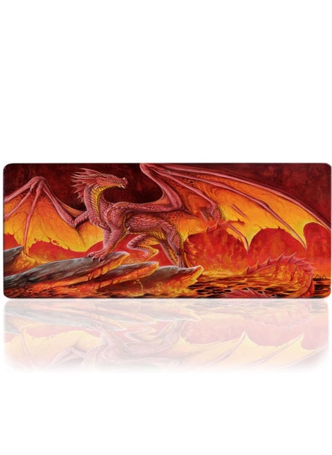 Dragon Gaming Mouse Pad   - Extra large for Keyboard & Mouse - Size 70 X 30 CM