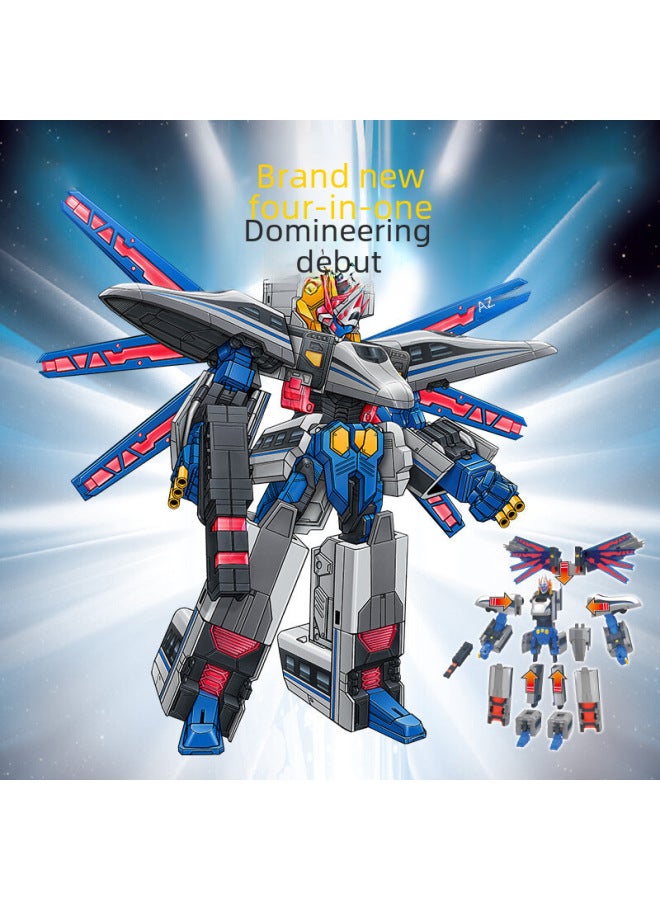 Genuine Smart Train Superman Deformation Toy Boy King Kong Fuxing Train High-speed Rail Combination Robot Children-Color:Triad Deformation-Reinstalled Crazy Leopard - Image 4
