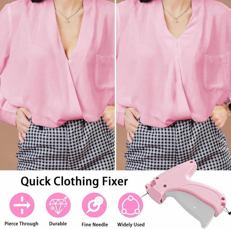 Rayyan New Quick Clothing Fixer, Mini Garment Sewing Machine, Handheld Sewing Machine Instant Button Garment Connector(Sewing Machine+ glow-in-the-dark bear button 100 + glue needle 20) - Image 2