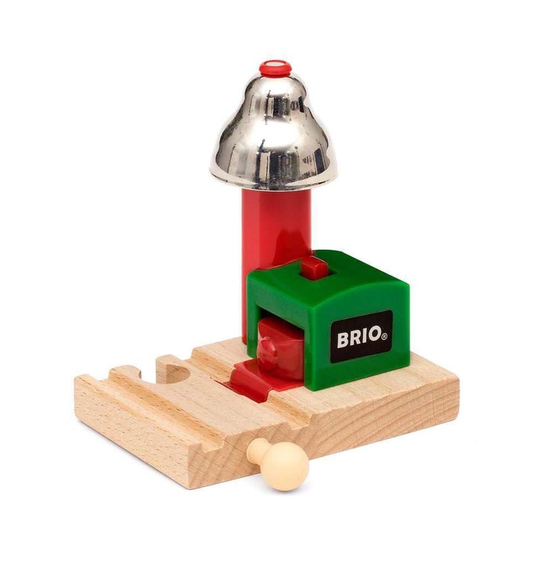 Brio Brio Magnetic Bell Signal, Green - Accessory for Toy Train Sets, Ages 3 and Up  - Image 2