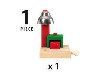Brio Brio Magnetic Bell Signal, Green - Accessory for Toy Train Sets, Ages 3 and Up  - Image 5