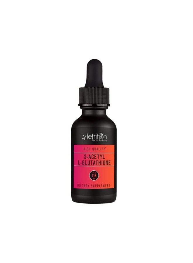 Lyfetrition لايفترشن S-أسيتيل L-جلوتاثيون 98 ملغ، 4 أونصة سائلة، 220 حصة، صنع في الولايات المتحدة، امتصاص سريع، مكونات قوية عالية الجودة، مختبر من قبل طرف ثالث، غير معدلة وراثيًا، معتمدة من GMP، منتجات خالية من القسوة - Image 1