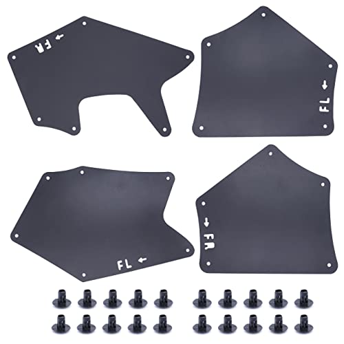 MOCW 4 قطع درع رش مع مشابك 53737-0C030 واقيات طين واقيات فندر درع تناسب تويوتا تندرا XK50 سيكويا XK60 2007-2020 استبدال رقم OE # 53736-0C030 53739-0C020 - Image 1