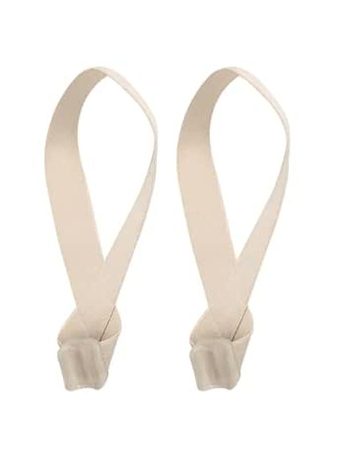 2 Pcs Toe Valgus Corrector Bunion Straightener Skin Color Men Women Day Night Wear - Image 1