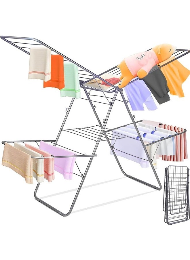2-Shelves Galvanised Steel Laundry Rack Silver 120x17.5x61 cm - pzsku/Z501FCF4CCE4EB0029998Z/45/_/1739867572/0974a132-7a0e-4dc5-88d9-58ec0ba084b9