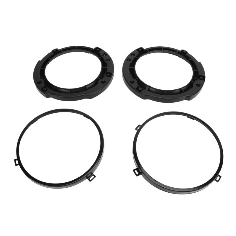 Headlight Mounting Retaining Bracket Ring Set Replacement for Jeep Wrangler JK 2007-2017 - ABS Metal Construction Black Round Headlight Mounting Bracket Ring for Vehicle Stability - Image 4