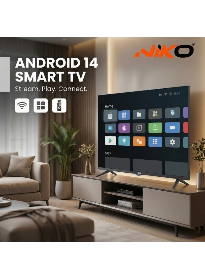 نيكو تلفزيون نيكو ذكي 43 بوصة بدقة 4K ونظام أندرويد 14 مع رسيفر داخلي - موديل 43NSSX - Image 3