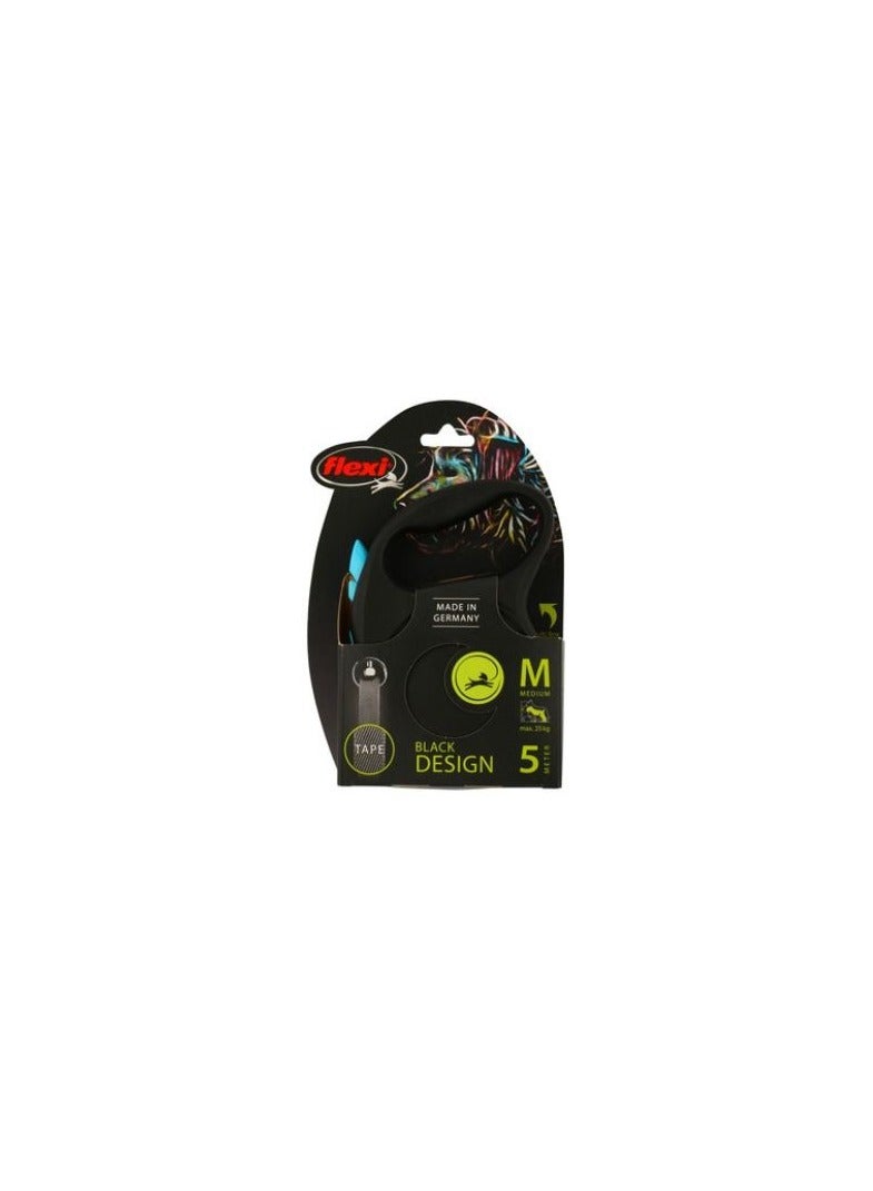 فلكسي ليش فليكسي ديزاين للكلاب شريط قابل للسحب مقاس وسط بطول 5 أمتار حتى وزن 25 كجم