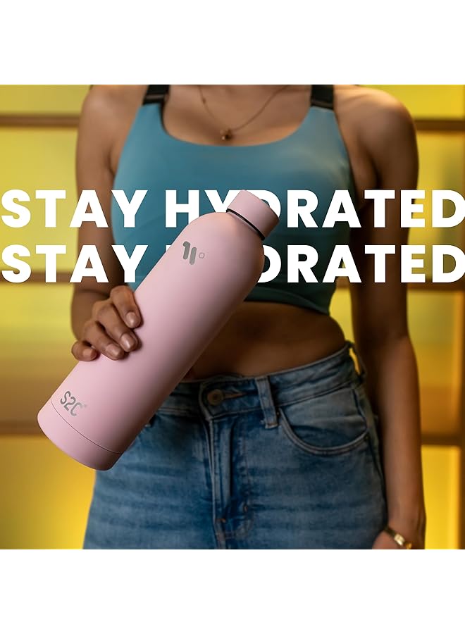 S2C Water Bottle Stainless Steel 750ml Double Wall insulated Water Bottles for Hot Water Gym Bottle Stainless Steel Water Bottle for Kids School Flask Bottle Hot water bottle (BLUE 750ml) - Image 5