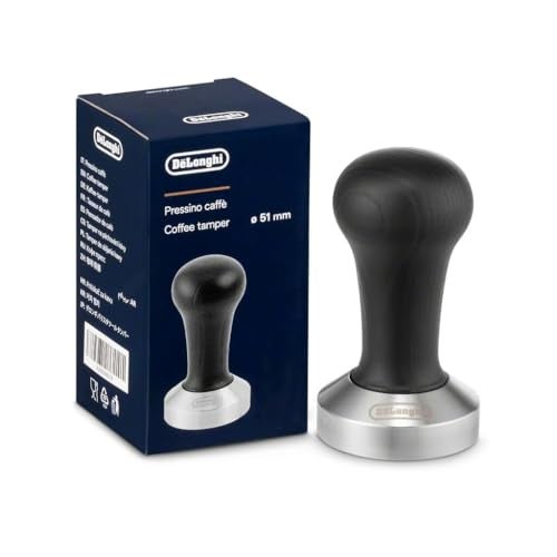 De'Longhi DeLonghi DLSC080 Black Wood Espresso Coffee Tamper - Image 1