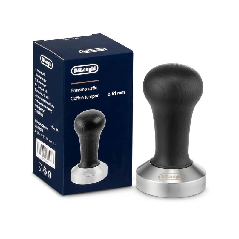 De'Longhi DeLonghi DLSC080 Black Wood Espresso Coffee Tamper - Image 2