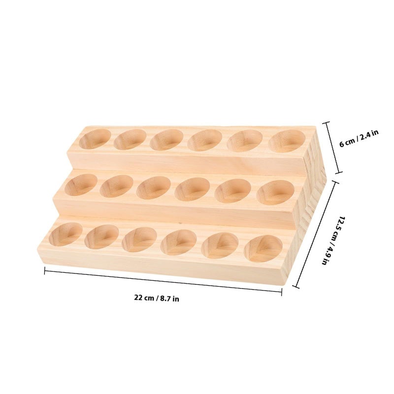Wooden 3 Layer Essential Oil Storage Rack Organizer With Bottle Display Holder For Aromatherapy And Home Use - Image 3