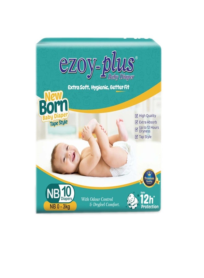 Ezoyplus Ezoy-Plus Baby Diapers, Newborn Size NB 0-3kg, 20 Count, Tape Style, 12 Hour Protection - Image 2