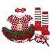 NPK collection Doll Clothes Outfit for 2023 Reborn Baby Red Tutu Dress 4 PcsSet - Image 2