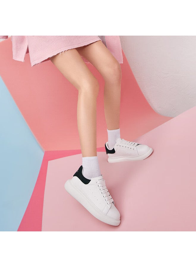 Belle Thick-soled White Sneakers For Women, Same Style As In Department Stores, Contrasting Color Platform Shoes Z2u1dcm5 Black Tail Wing - Classic Style 38 - Image 4