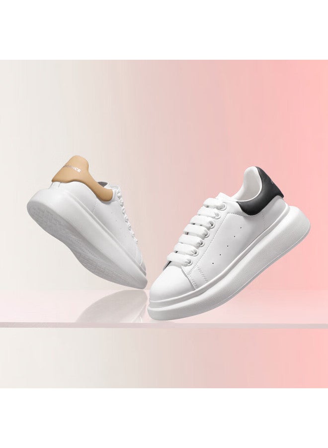 Belle Thick-soled White Sneakers For Women, Same Style As In Department Stores, Contrasting Color Platform Shoes Z2u1dcm5 Black Tail Wing - Classic Style 38 - Image 2