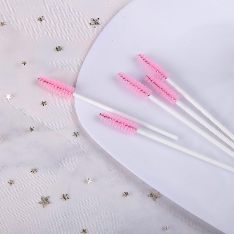 Obinhere 300 Disposable eyelash brush (White&Pink) - Image 3