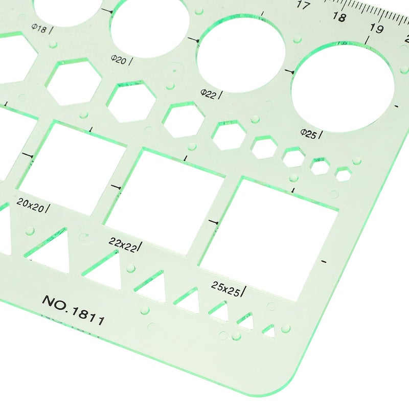 Architectural Drawing Template Set Plastic Stencils For Drafting Technical Art Design - Image 4