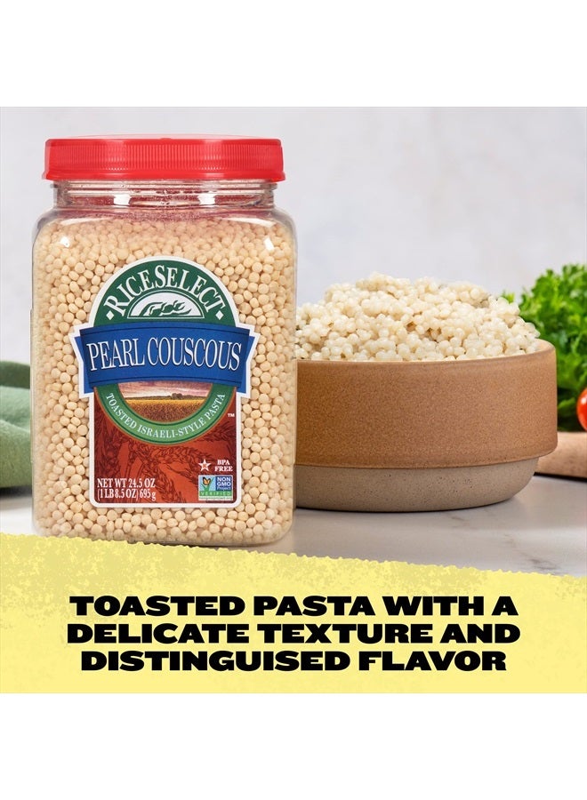 RiceSelect كسكس لؤلؤي، كسكس القمح على الطريقة الإسرائيلية، غير معدّل وراثيًا، 24.5 أونصة، (عبوة من 1) - Image 2